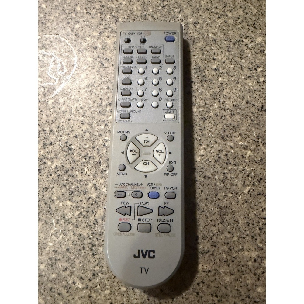 JVC RM-C301G Wireless TV Remote Control WORKS TESTED